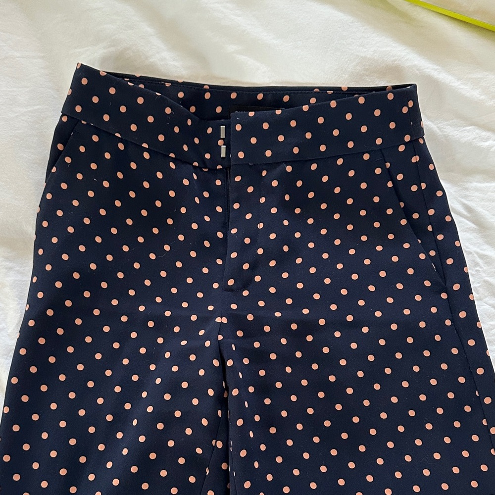 Banana Republic women’s Navy and Pink Dotted Pants